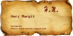 Herz Margit névjegykártya